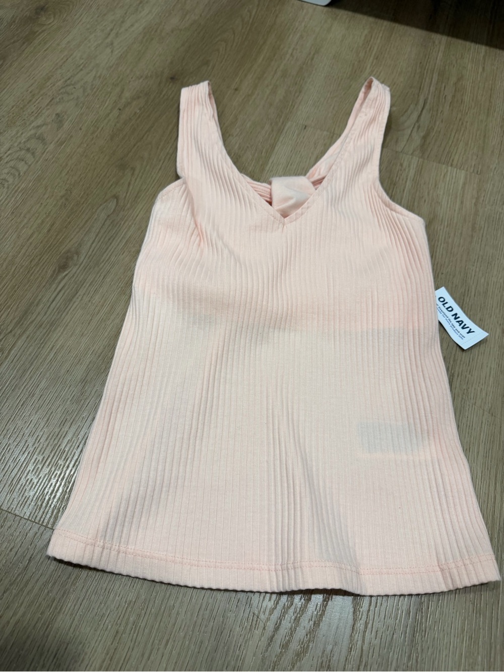 Old Navy Ribbed V-Neck Tank Top - Light Peach